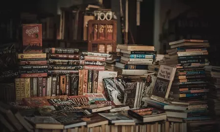 pila de libros